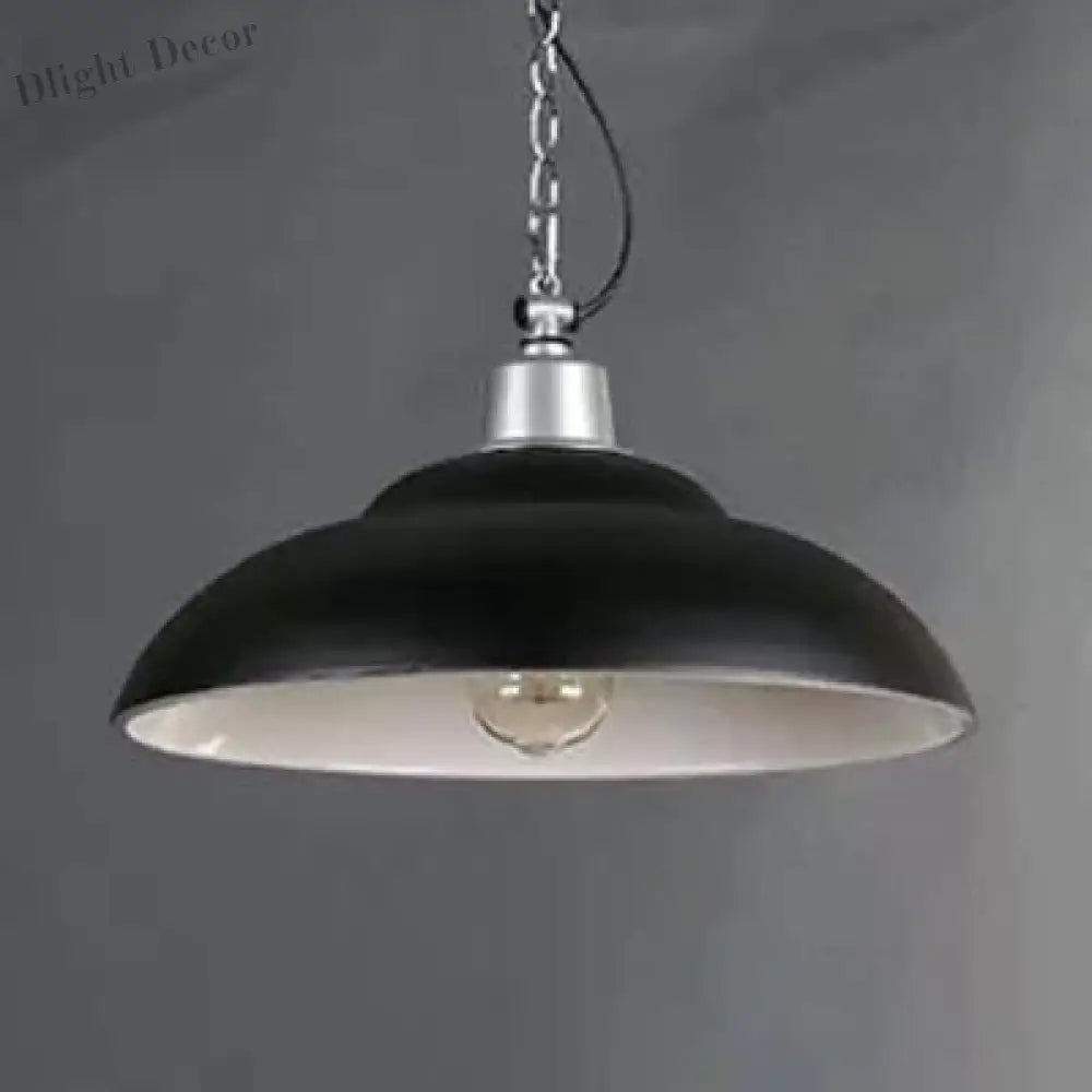 Adalynn Industrial Pendant: Dual Shades & Vintage Charm (Black Green Pendant Lighting