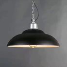 Adalynn Industrial Pendant: Dual Shades & Vintage Charm (Black Green Black Pendant Lighting