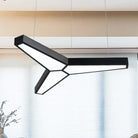 Addison Modern Y - Shaped Led Ceiling Lamp: Illuminate Your Space In Style Black / White Pendant