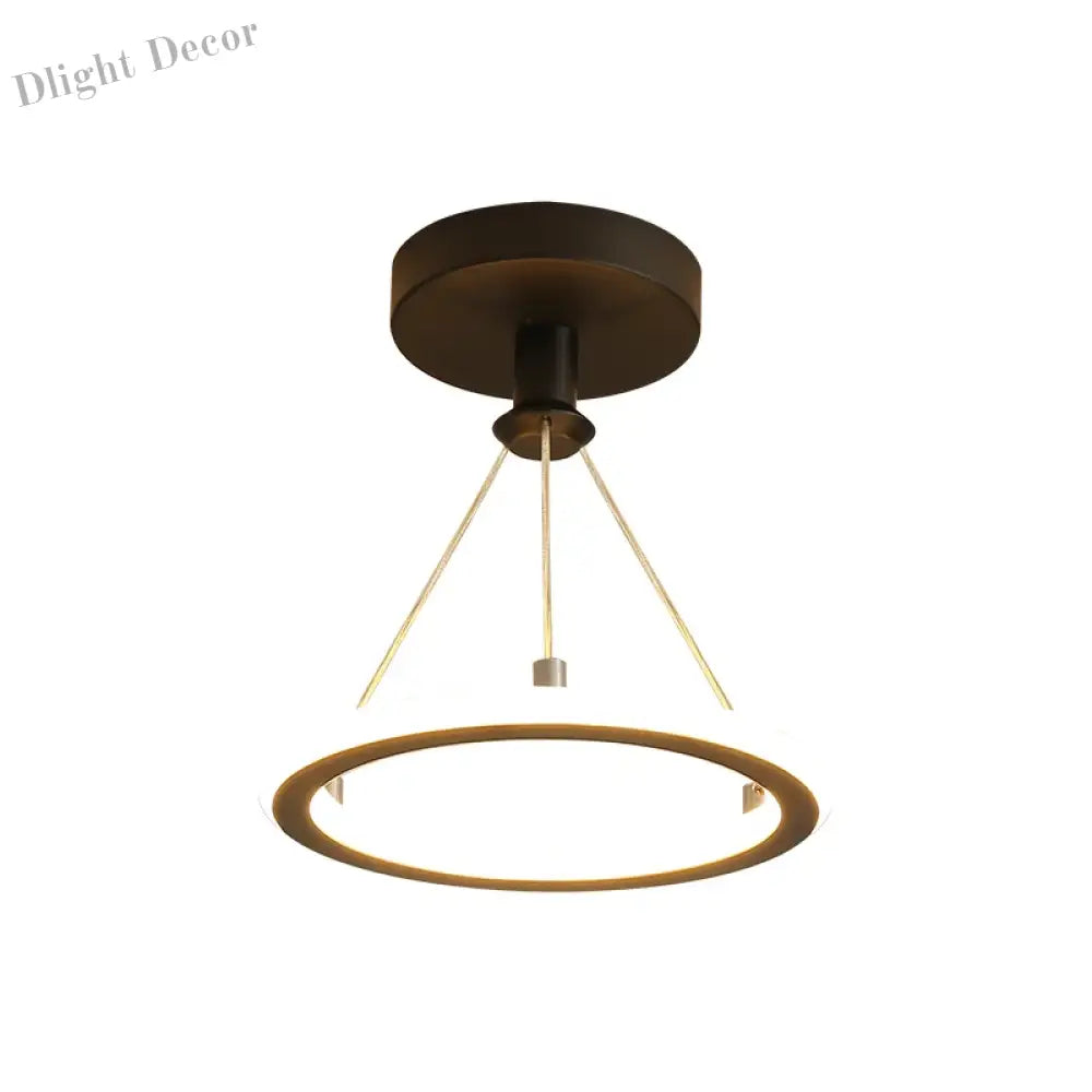 Aisle Entrance Way Corridor Led Ceiling Light - Modern Nordic Round Bistro Lamp Ideal For Indoor