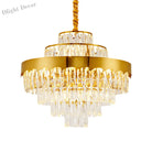 Alessandra Gold Cascade: Crystal Elegance For Your Dining Room Chandelier