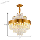 Alessandra Gold Cascade: Crystal Elegance For Your Dining Room Chandelier