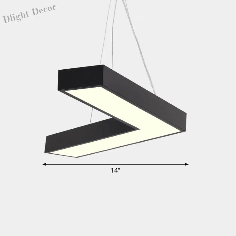 Alexandra Modern V - Shape Ceiling Light - Led Flush Mount In Black Or White Pendant Lighting