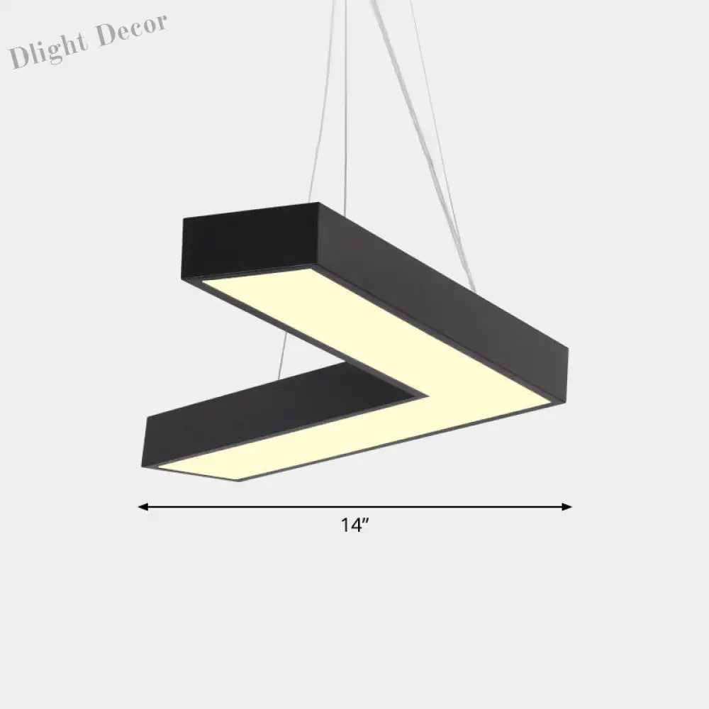 Alexandra Modern V - Shape Ceiling Light - Led Flush Mount In Black Or White Pendant Lighting