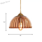 Alice’s Amber Glass Industrial Pendant Light - Capsule/Dome Design For Dining Room Lighting