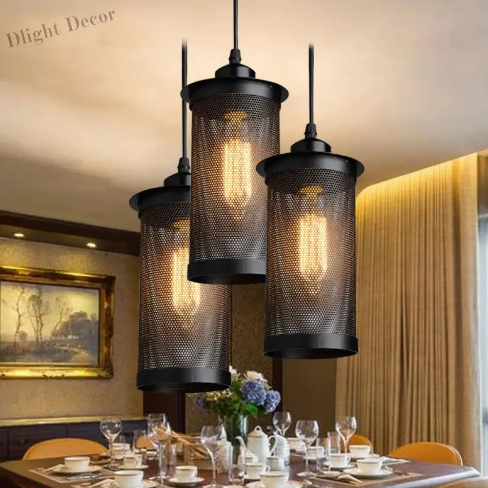 Alice’s Vintage Mesh Cage Pendant Light Lights