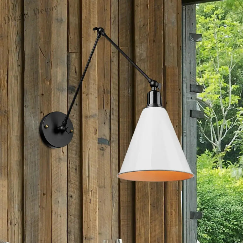 Alistair’s Industrial Wall Sconce - Classic 1 - Light Swing Arm Wall Light