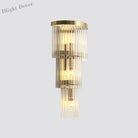 Alivia Elegance Meets Sparkling Brilliance: The Gold Crystal Wall Sconce (1 - 3 Lights) Wall Light