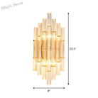 Alivia Elegance Meets Sparkling Brilliance: The Gold Crystal Wall Sconce (1 - 3 Lights) Wall Light