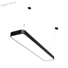 Amelia’s Elegant Rectangle Pendant: Modern Illumination In Black & White Pendant Lights