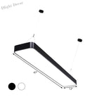 Amelia’s Elegant Rectangle Pendant: Modern Illumination In Black & White Pendant Lights