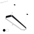 Amelia’s Elegant Rectangle Pendant: Modern Illumination In Black & White Pendant Lights