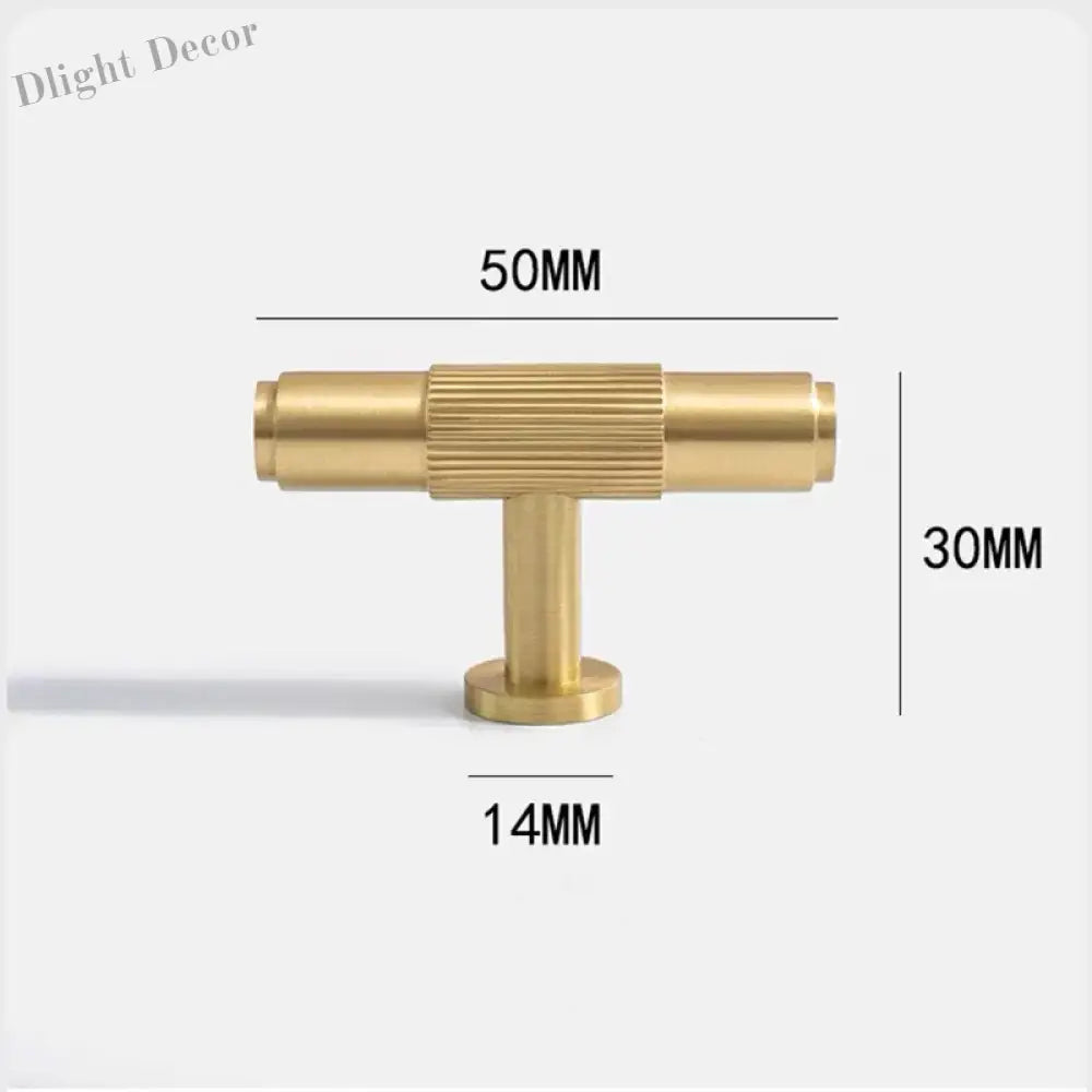 American Style Brass Cabinet Handles – Light Luxury Extended Wardrobe Door Pulls 9015-1-050 Handles