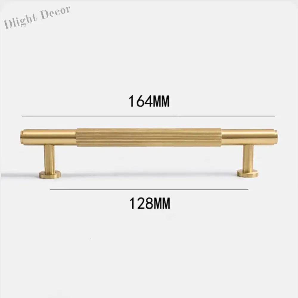 American Style Brass Cabinet Handles – Light Luxury Extended Wardrobe Door Pulls 9015-1-164 Handles