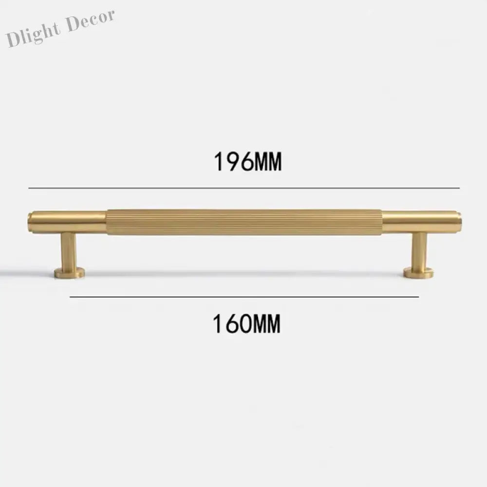 American Style Brass Cabinet Handles – Light Luxury Extended Wardrobe Door Pulls 9015-1-196 Handles