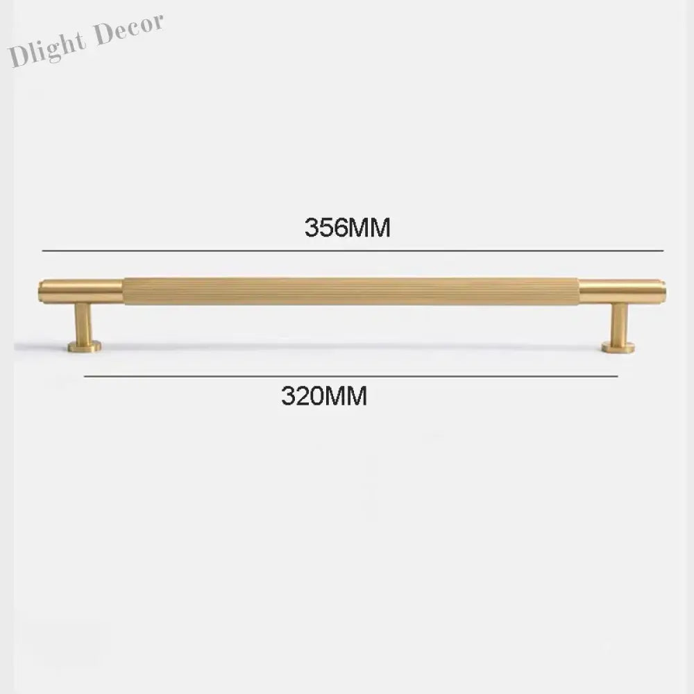 American Style Brass Cabinet Handles – Light Luxury Extended Wardrobe Door Pulls 9015-1-356 Handles