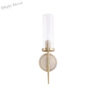 Angelina Elegance Meets Warm Illumination: The Gold Fluted Glass Wall Light Wall Lamp