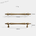 Antique American Brass Cabinet Handle – Bronzed Wardrobe Pull Bar and Drawer Knob 175mm bar Handles