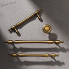 Antique American Brass Cabinet Handle – Bronzed Wardrobe Pull Bar and Drawer Knob Handles