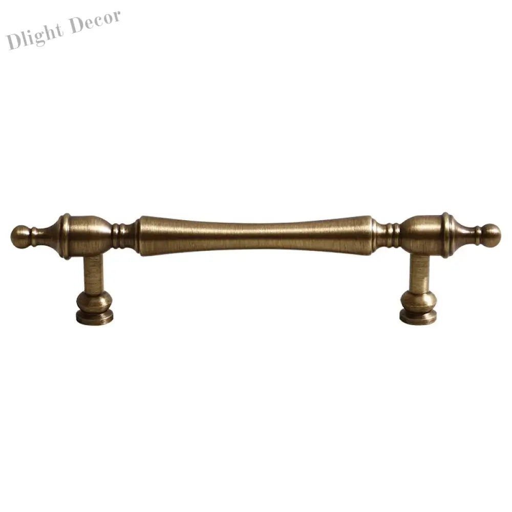 Antique American Brass Cabinet Handle – Bronzed Wardrobe Pull Bar and Drawer Knob Handles