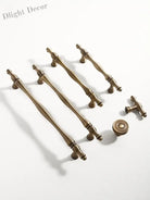 Antique Brass Furniture Cabinet Handle – American Vintage Wardrobe Knob and Drawer Pull Handles