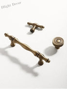 Antique Brass Furniture Cabinet Handle – American Vintage Wardrobe Knob and Drawer Pull Handles