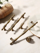 Antique Brass Furniture Cabinet Handle – American Vintage Wardrobe Knob and Drawer Pull Handles