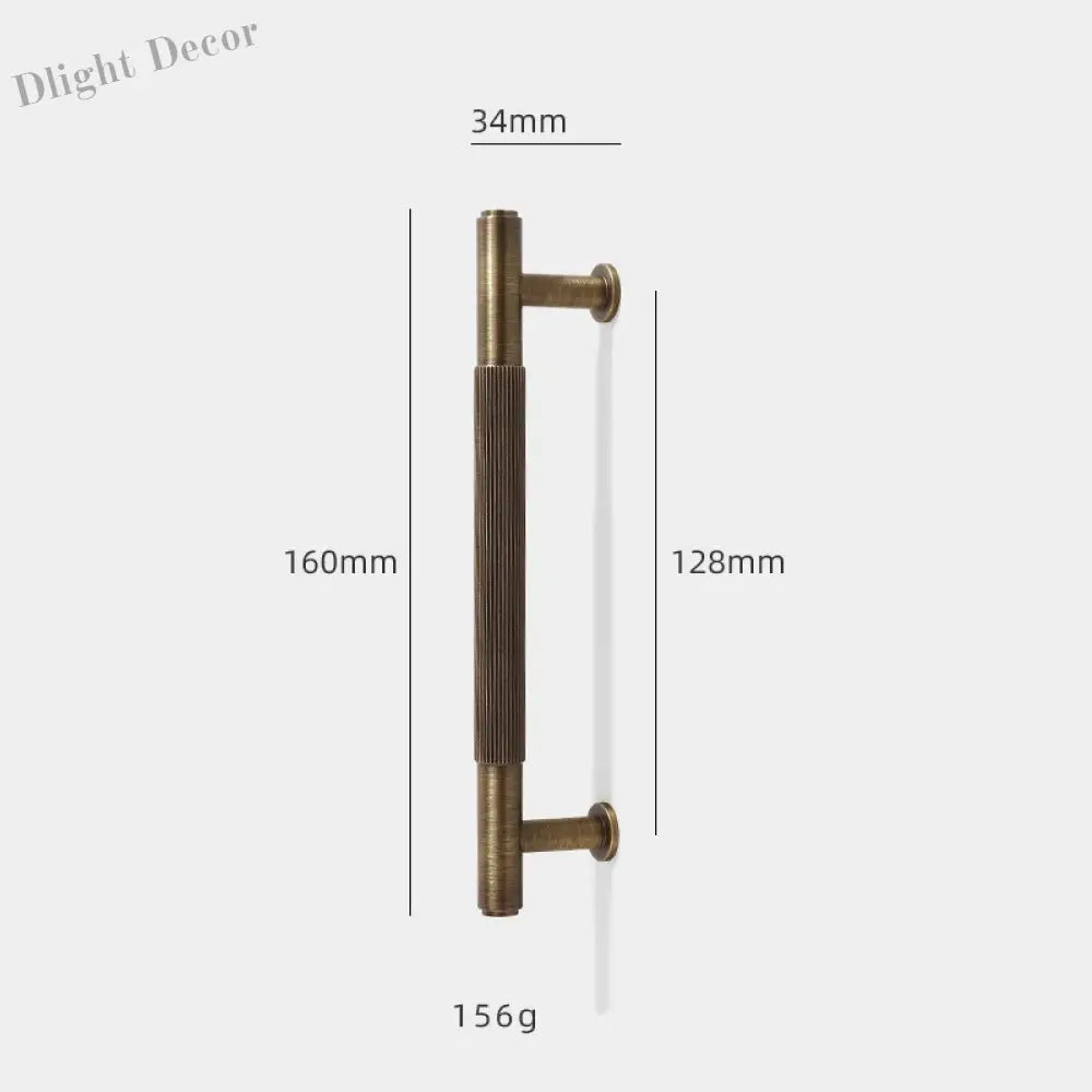 Antique Brass Furniture Handles – Bronze Plated Cabinet Pulls and Wardrobe Bar Knobs 160mm Handles
