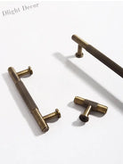 Antique Brass Furniture Handles – Bronze Plated Cabinet Pulls and Wardrobe Bar Knobs Handles