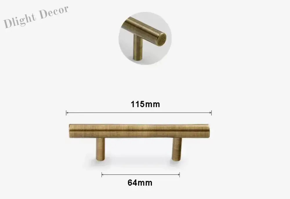 Antique Brass Handles – Old-Copper Wardrobe Knobs and Bronze Cabinet Pulls for Furniture 116mm Handles