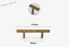 Antique Brass Handles – Old-Copper Wardrobe Knobs and Bronze Cabinet Pulls for Furniture 116mm Handles
