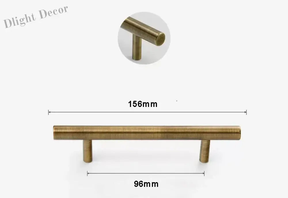 Antique Brass Handles – Old-Copper Wardrobe Knobs and Bronze Cabinet Pulls for Furniture 156mm Handles