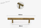 Antique Brass Handles – Old-Copper Wardrobe Knobs and Bronze Cabinet Pulls for Furniture 156mm Handles