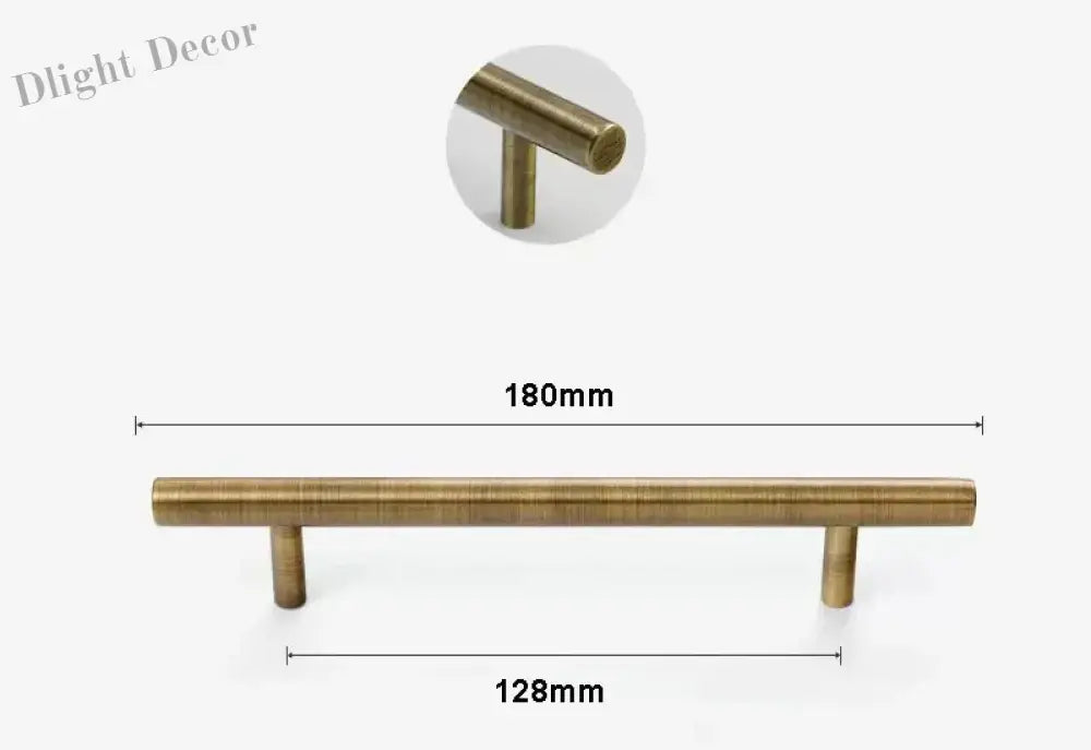Antique Brass Handles – Old-Copper Wardrobe Knobs and Bronze Cabinet Pulls for Furniture 180mm Handles