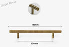 Antique Brass Handles – Old-Copper Wardrobe Knobs and Bronze Cabinet Pulls for Furniture 180mm Handles