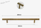 Antique Brass Handles – Old-Copper Wardrobe Knobs and Bronze Cabinet Pulls for Furniture 280mm Handles