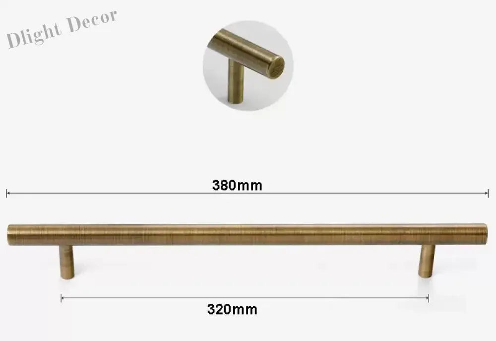 Antique Brass Handles – Old-Copper Wardrobe Knobs and Bronze Cabinet Pulls for Furniture 380mm Handles