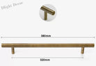 Antique Brass Handles – Old-Copper Wardrobe Knobs and Bronze Cabinet Pulls for Furniture 380mm Handles