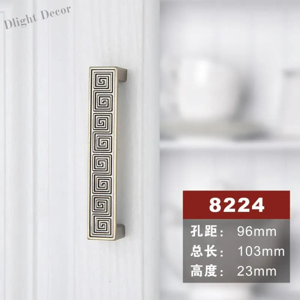 Antique Bronze Cabinet Knobs and Handles – Vintage Furniture Hardware 8224 96mm Handles