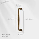 Antique Bronze Wardrobe Door Handles – Zinc Alloy Cabinet Pulls and Drawer Knobs 5036-128mm Handles