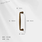 Antique Bronze Wardrobe Door Handles – Zinc Alloy Cabinet Pulls and Drawer Knobs 5036-96mm Handles