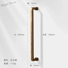 Antique Bronze Wardrobe Door Handles – Zinc Alloy Cabinet Pulls and Drawer Knobs 5065-192mm Handles