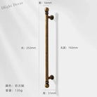 Antique Bronze Wardrobe Door Handles – Zinc Alloy Cabinet Pulls and Drawer Knobs 5066-192mm Handles