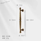 Antique Bronze Wardrobe Door Handles – Zinc Alloy Cabinet Pulls and Drawer Knobs 5068-128mm Handles