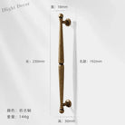 Antique Bronze Wardrobe Door Handles – Zinc Alloy Cabinet Pulls and Drawer Knobs 5068-192mm Handles