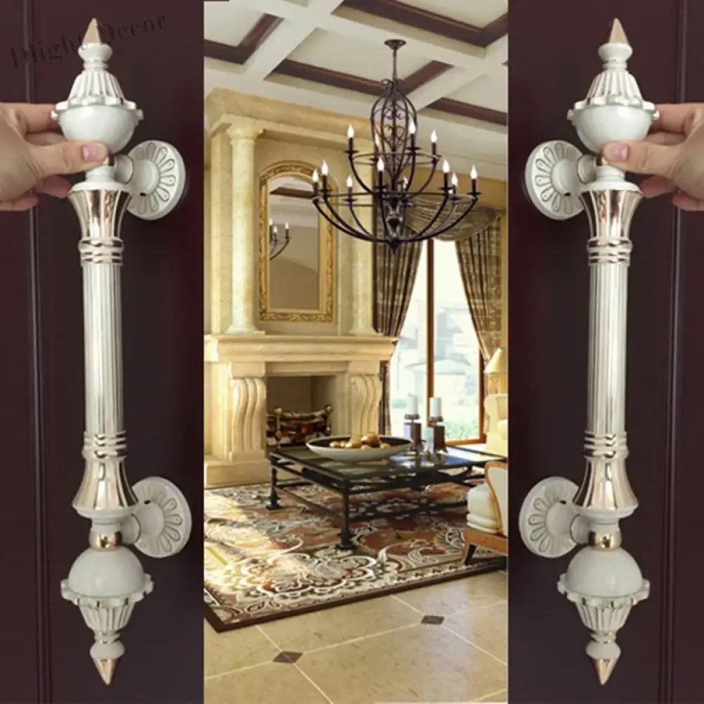 Antique Bronze Zinc Alloy Door Pull – Elegant Long Handle for Glass Wooden or Alloy Doors (280-550mm) Handles