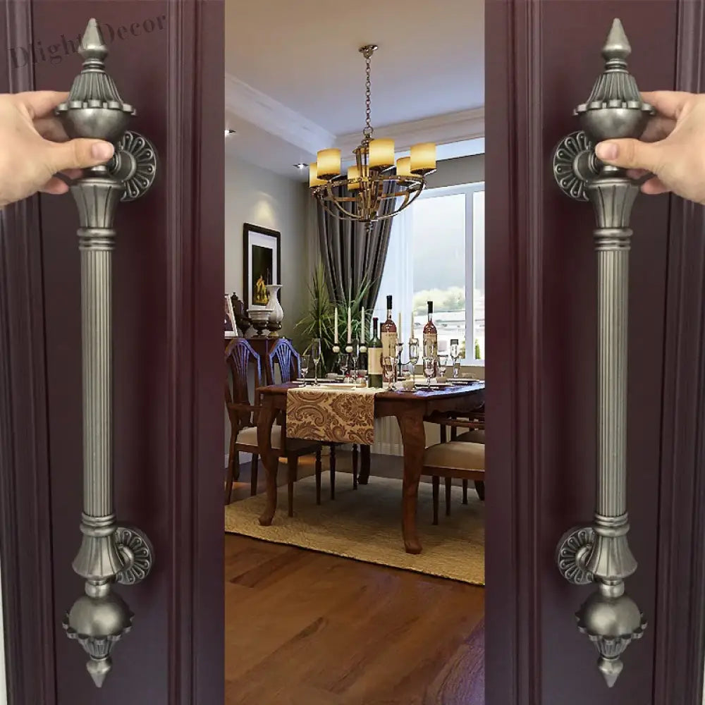 Antique Bronze Zinc Alloy Door Pull – Elegant Long Handle for Glass Wooden or Alloy Doors (280-550mm) Handles