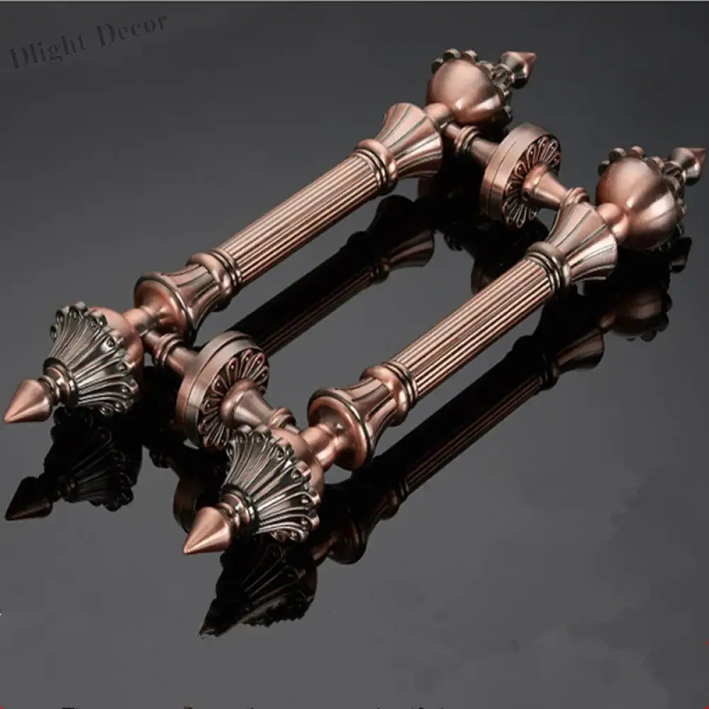 Antique Bronze Zinc Alloy Door Pull – Elegant Long Handle for Glass Wooden or Alloy Doors (280-550mm) Handles