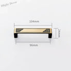 Antique Style Brass Furniture Handles – Vintage Cabinet Wardrobe and Drawer Knobs black gold 104mm Handles