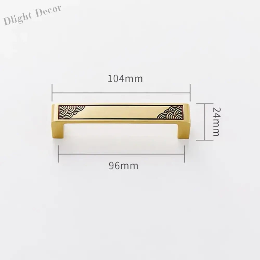 Antique Style Brass Furniture Handles – Vintage Cabinet Wardrobe and Drawer Knobs gold 104mm Handles